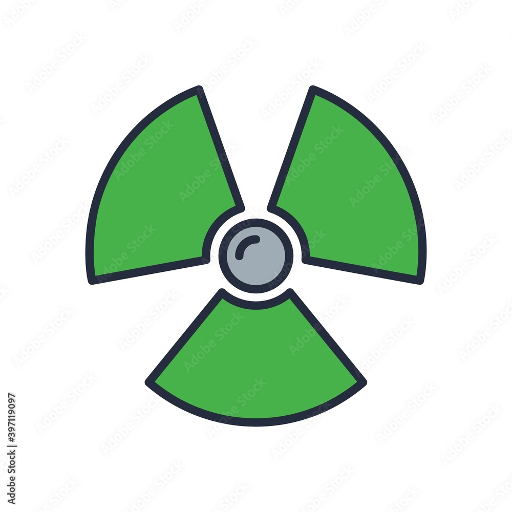 Nuclear reactor icon. Atom energy plant symbol. Radiation sign. Nuclear reactor icon. Atom energy plant symbol. Radiation sign.