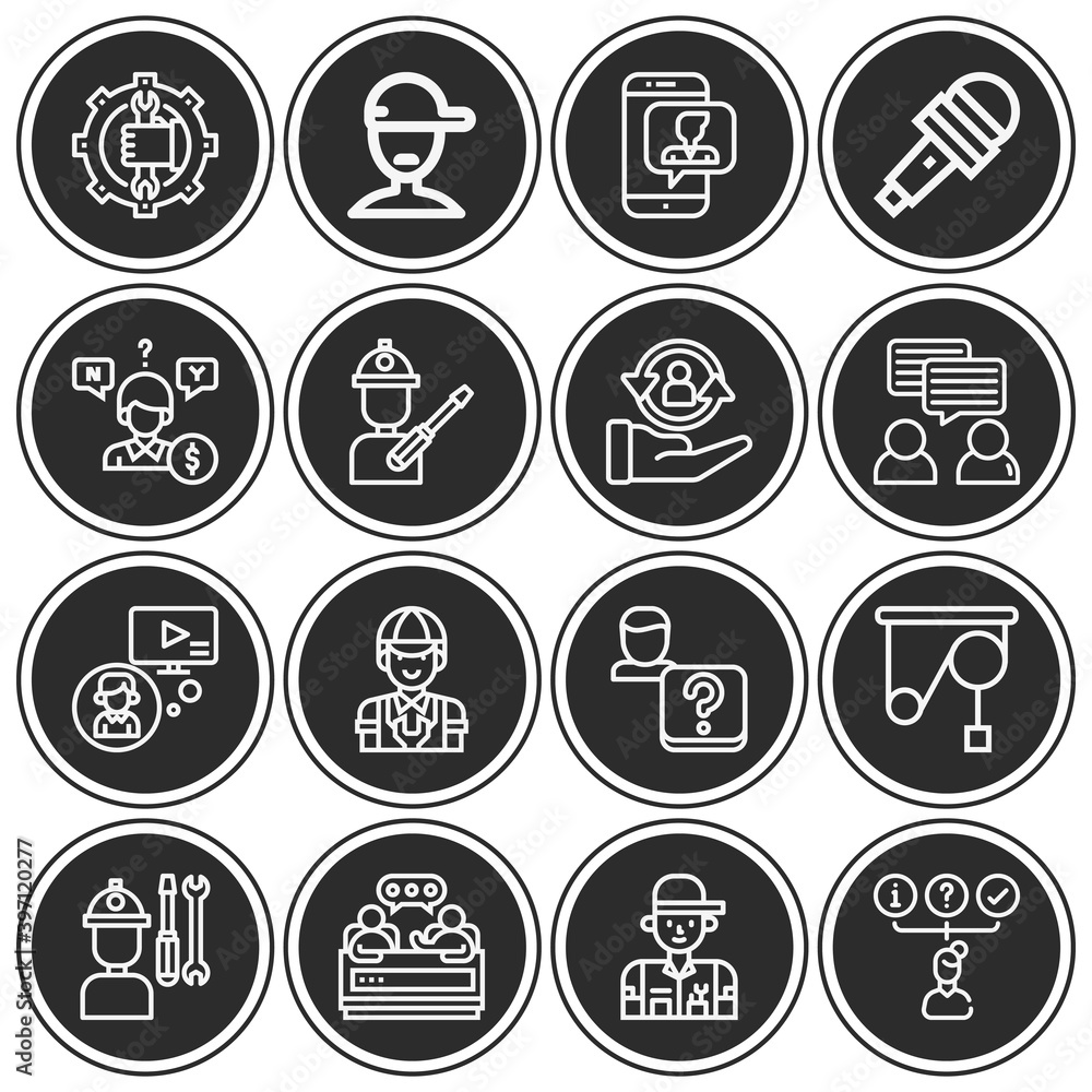 16 pack of negotiation lineal web icons set 16 pack of negotiation lineal web icons set