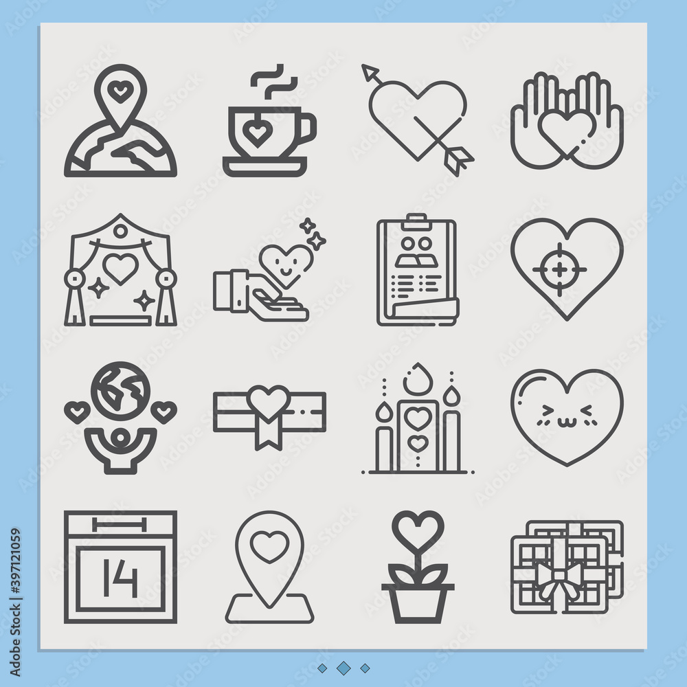 Fototapeta premium Simple set of sexes related lineal icons.
