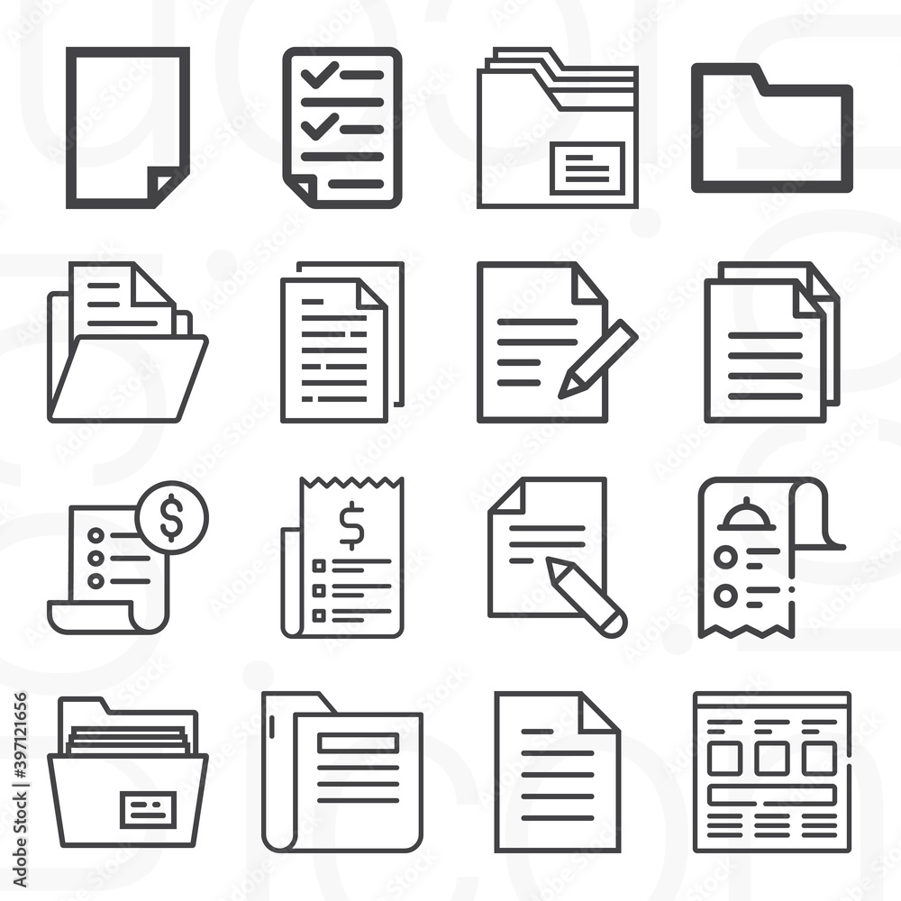 16 pack of nach lineal web icons set 16 pack of nach lineal web icons set