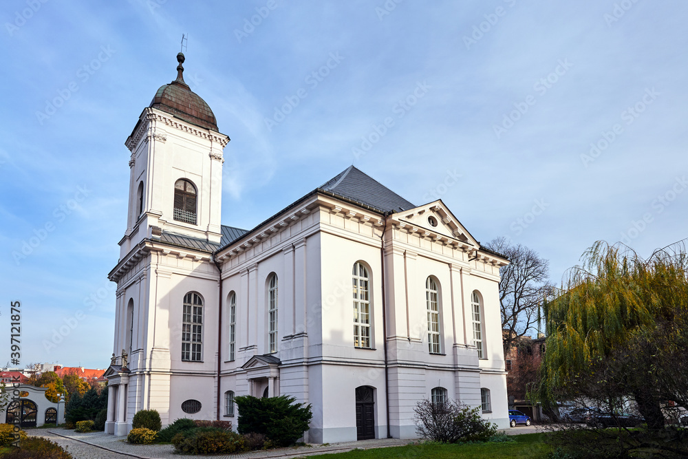 A historic, former Evangelical church, now a Roman Catholic