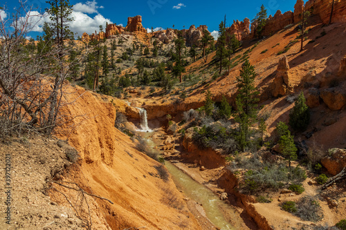 Tropic Ditch Falls, Mossy Cave Trail, Utah, USA photo