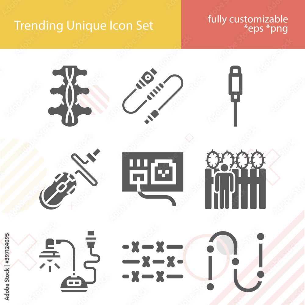 Simple set of cables related filled icons. Simple set of cables related filled icons.