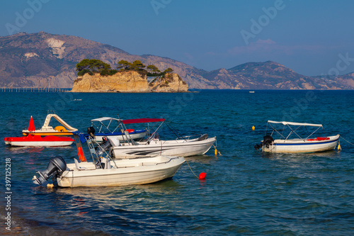 Scenic view of Kalamaki beach on the Greek island of Zakynthos © igor_zubkov