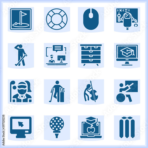 Courses  related simple set. 16  filled