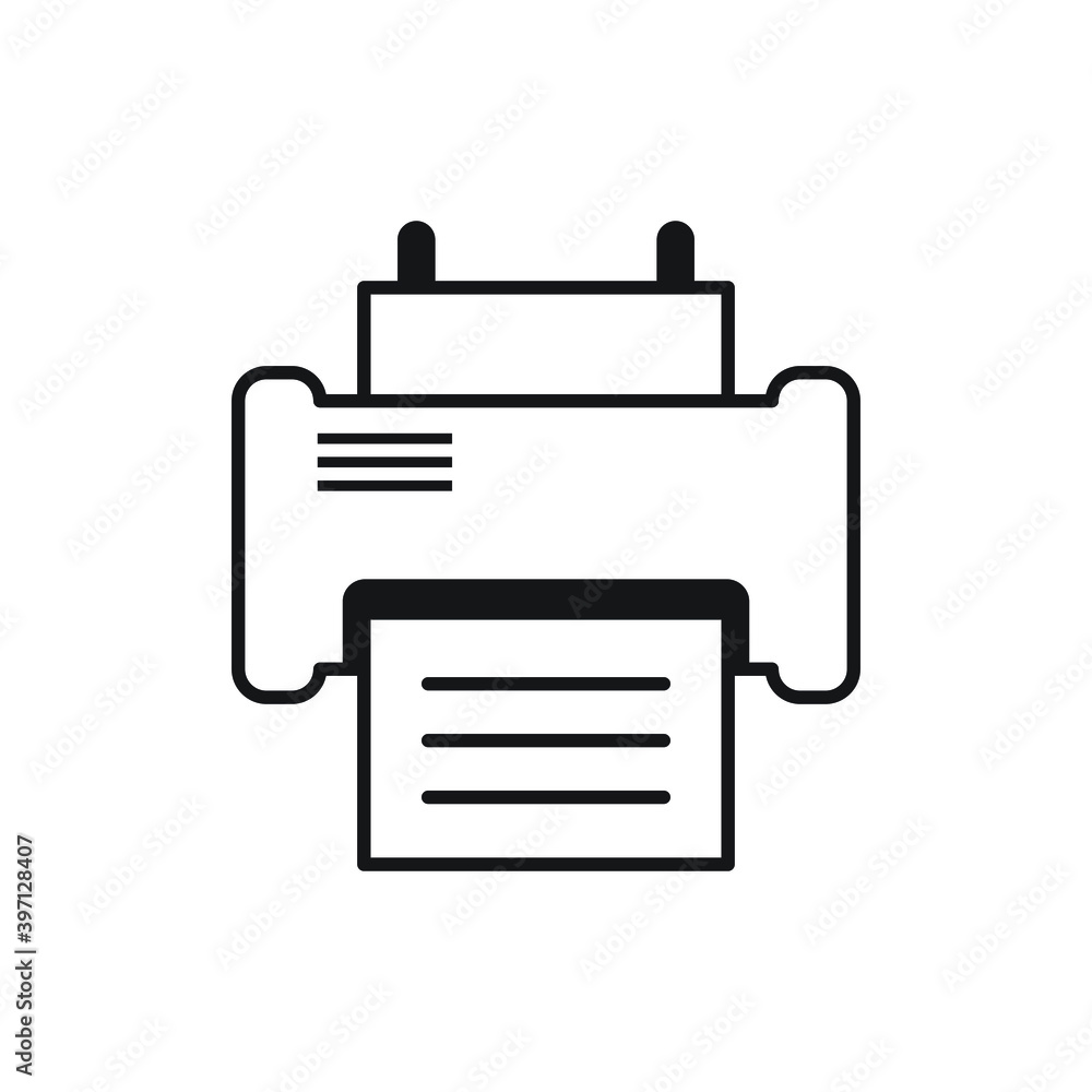 Printer icon design template. vector illustration Printer icon design template. vector illustration