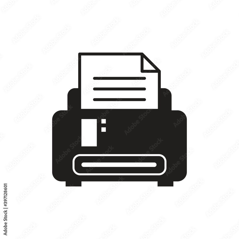 Printer icon design template. vector illustration Printer icon design template. vector illustration