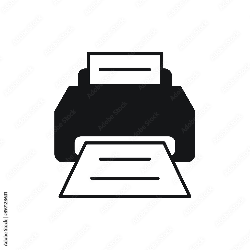 Printer icon design template. vector illustration Printer icon design template. vector illustration