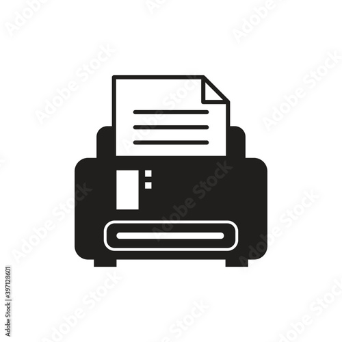 Printer icon design template. vector illustration