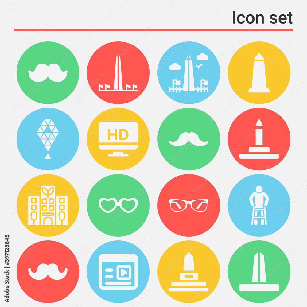 16 pack of explicit filled web icons set 16 pack of explicit filled web icons set