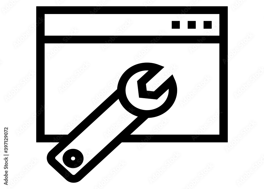 settings vector icon for apps and website settings vector icon for apps and website
