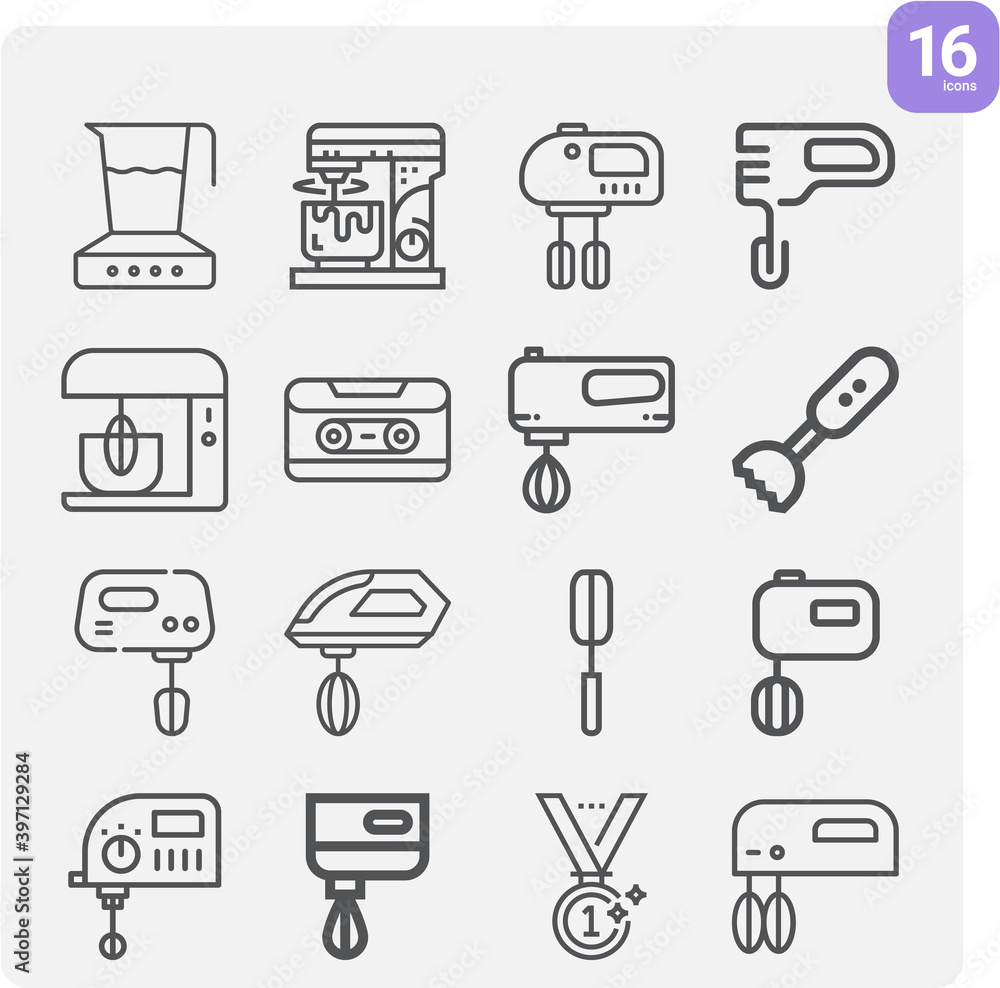 Simple set of ridden related lineal icons. Simple set of ridden related lineal icons.