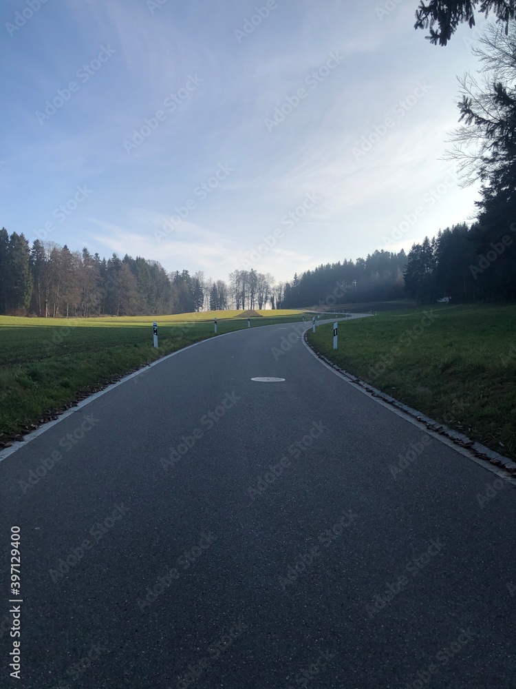 Fototapeta premium Road Ahead, Switzerland