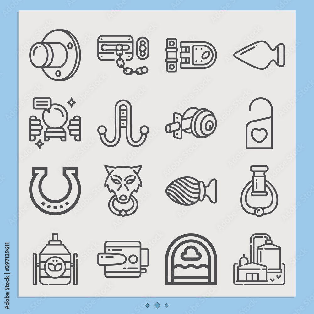 Simple set of destiny related lineal icons. Simple set of destiny related lineal icons.