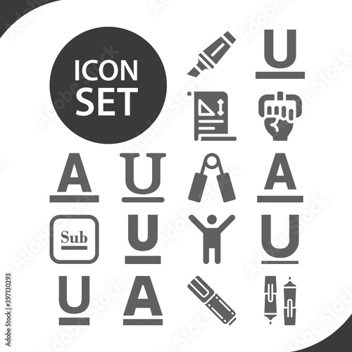 Simple set of performed related filled icons.
