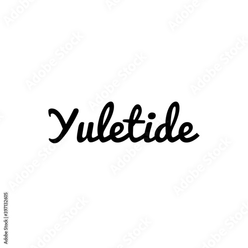 ''Yuletide'' Lettering