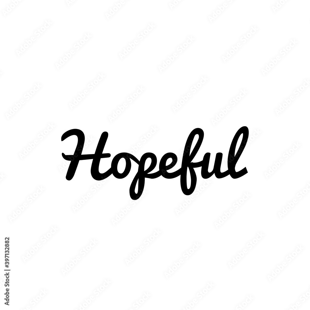 ''Hopeful'' Lettering