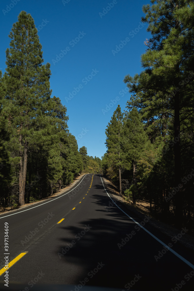 Naklejka premium road in the mountains