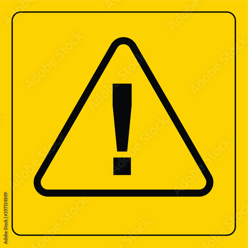 Caution Sign. Warning Concept. Vector Illustration
