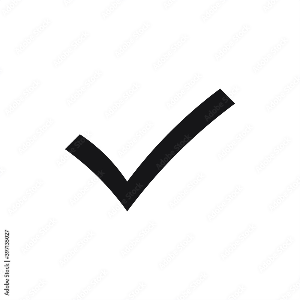 Icon vector graphic of Check mark Icon vector graphic of Check mark