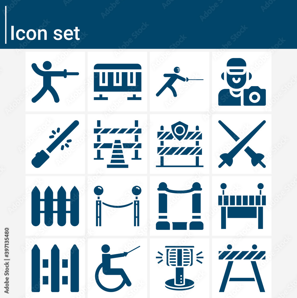 Simple set of offences related filled icons. Simple set of offences related filled icons.