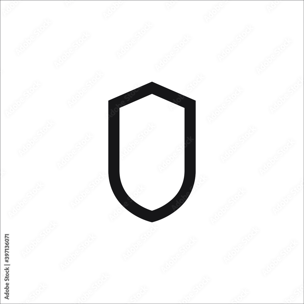 Icon vector graphic of Shield, good for template Icon vector graphic of Shield, good for template