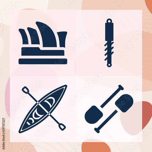 Simple set of canada related filled icons