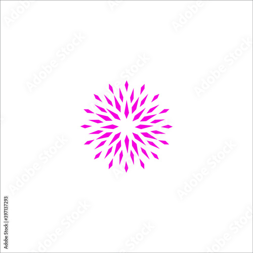 Fototapeta logo flower icon templet vector