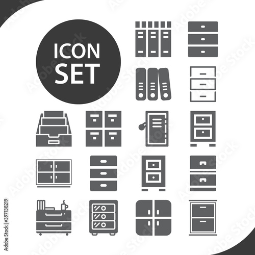 Simple set of ministerial related filled icons. photo