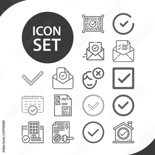 Simple set of deny related lineal icons.