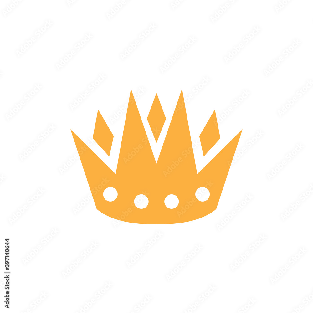 Crown icon design template vector isolated illustration Crown icon design template vector isolated illustration