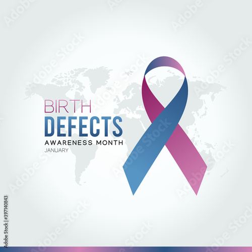 vector graphic of birth defects awareness month good for birth defects awareness month celebration. flat design. flyer design.flat illustration.