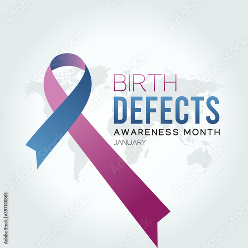 vector graphic of birth defects awareness month good for birth defects awareness month celebration. flat design. flyer design.flat illustration.