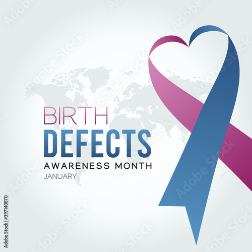 vector graphic of birth defects awareness month good for birth defects awareness month celebration. flat design. flyer design.flat illustration.
