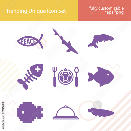 Simple set of grab related filled icons.