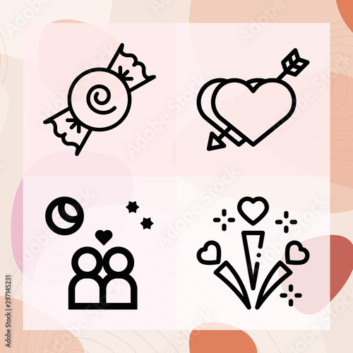Simple set of sexes related lineal icons