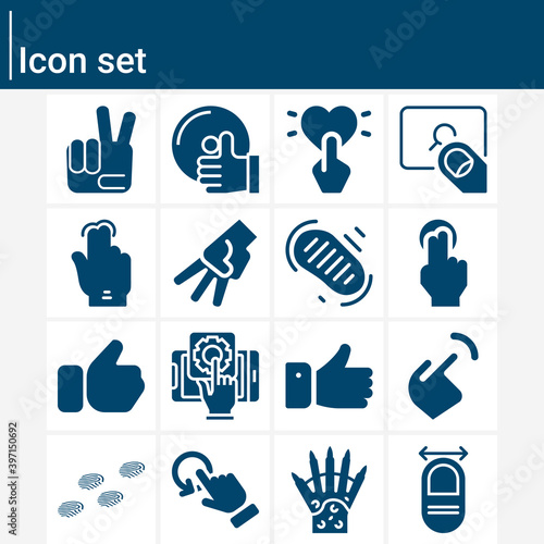 Simple set of toe related filled icons.