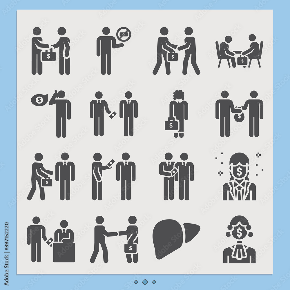 Simple set of graft related filled icons. Simple set of graft related filled icons.