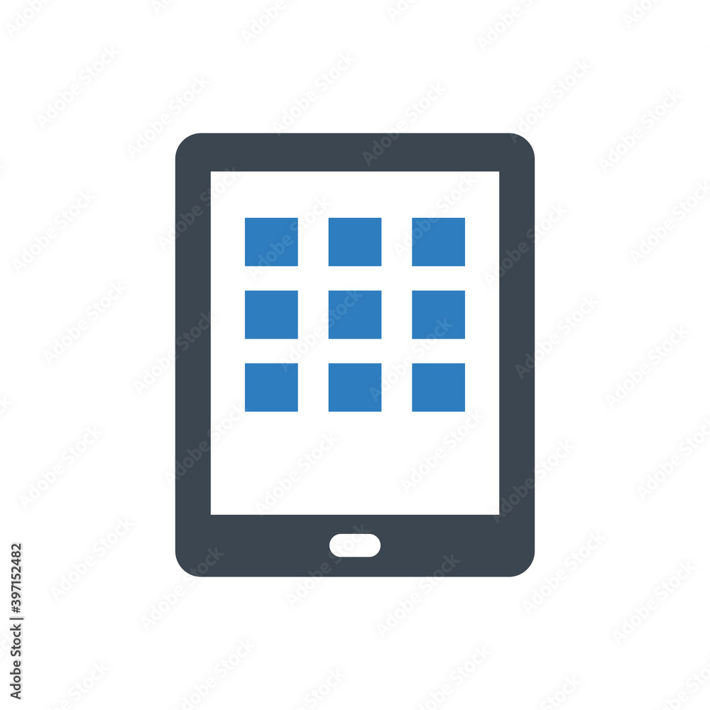 Tablet applications icon Tablet applications icon