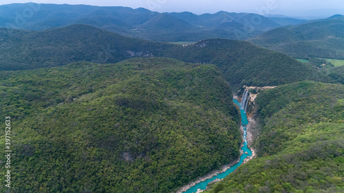 cascadas de tamul vista aerea  photo