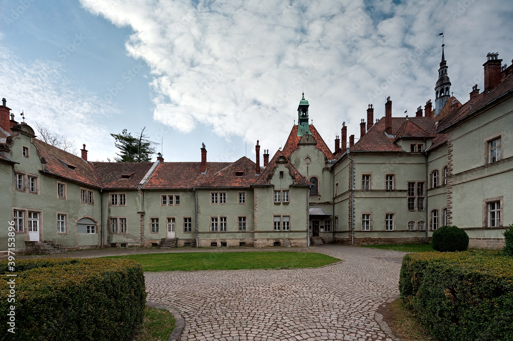 The Schonborn palace aka Castle Beregvar in Mukachevo, Ukraine