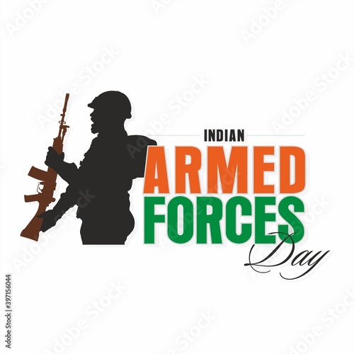 Indian Armed Forces Day Banner -Illustration