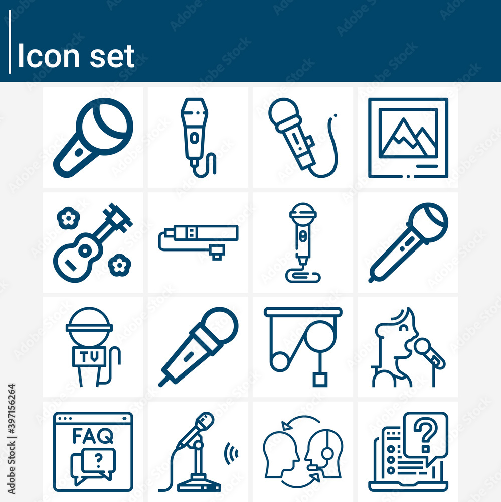 Simple set of audience related lineal icons. Simple set of audience related lineal icons.