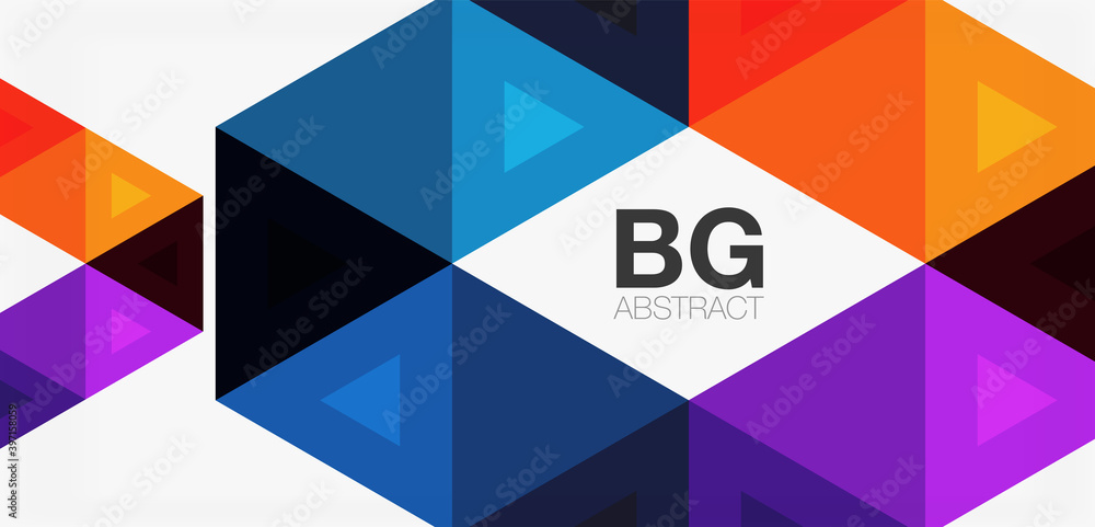 Mosaic triangle pattern abstract background for cover, banner, flyer and poster and other template Mosaic triangle pattern abstract background for cover, banner, flyer and poster and other template