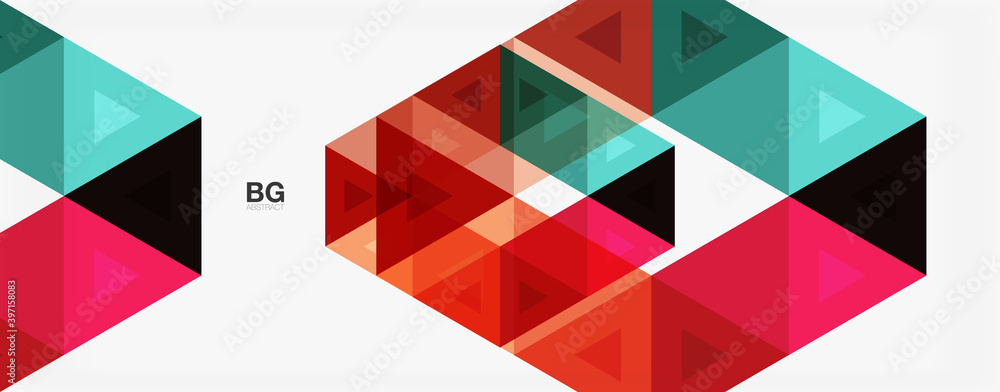 Mosaic triangle pattern abstract background for cover, banner, flyer and poster and other template Mosaic triangle pattern abstract background for cover, banner, flyer and poster and other template
