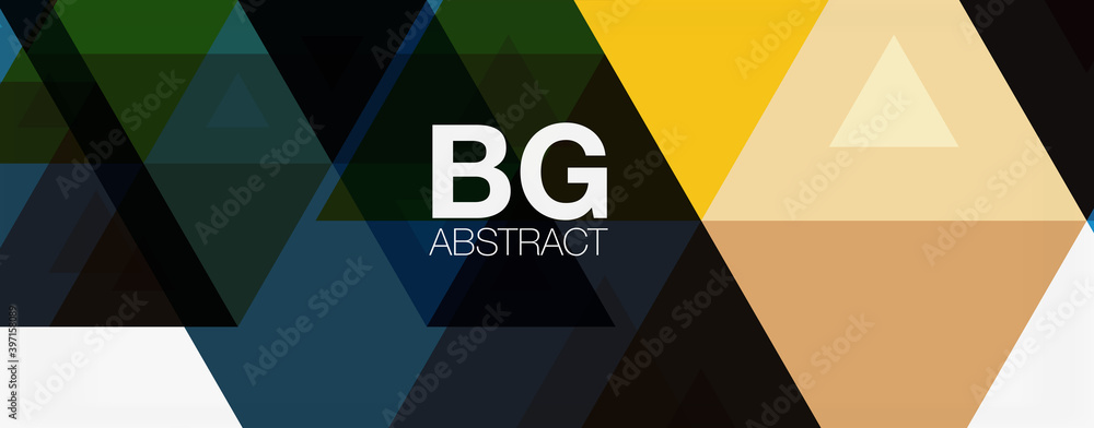 Mosaic triangle pattern abstract background for cover, banner, flyer and poster and other template Mosaic triangle pattern abstract background for cover, banner, flyer and poster and other template