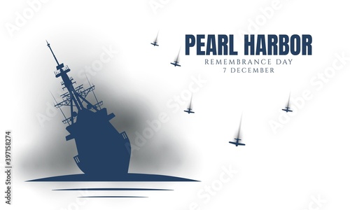 Pearl Harbor Remembrance Day Background.