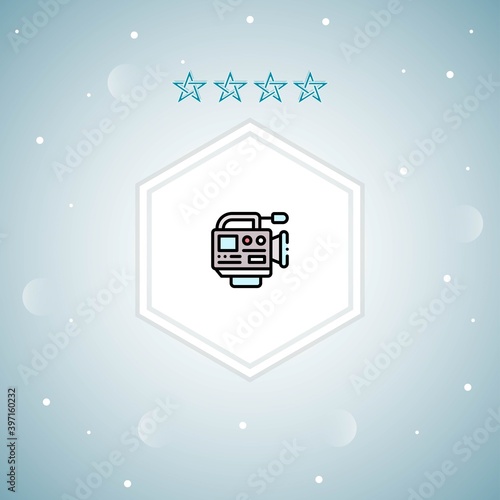     videocamera vector icon moderns