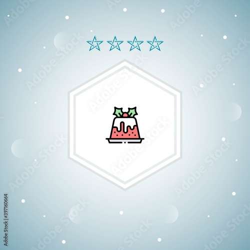     pudding vector icon moderns