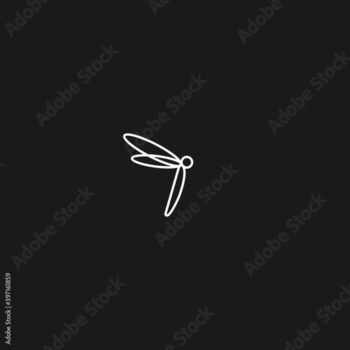 abstract linear firefly vector illustration